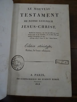 Le Nouveau Testament de notre Seigneur Jésus-Christ.. undefined
