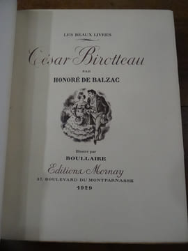 César Birotteau.
. Balzac, Honoré de.