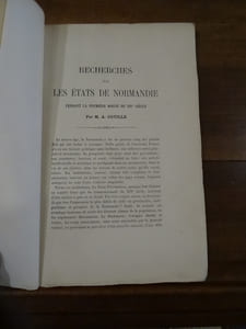 Annales de la faculté des lettres de Caen 1ère année N°1.