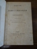 Itinéraire de Paris à Jérusalem. Nouvelle édition revue avec soin sur les éditions originales.. Chateaubriand, François-René.