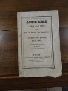 Annuaire pour l'an 1850 publié par le bureau des longitudes, suivi d'une notice historique par M. Arago