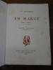 En marge. Etudes et préfaces réunies et annotées par Lucien Descaves.. Huysmans, Joris-Karl.