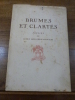 Brumes et clartés.. Hollier-Larousse, Jules.