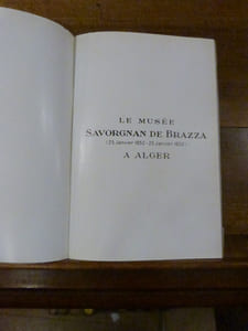 Le Musée Sarvognan de Brazza à Alger.