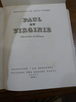 Paul et Virginie. . Bernardin de Saint-Pierre, Jacques-Henri.