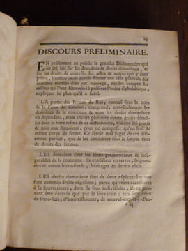 Dictionnaire raisonné, des Domaines et Droits Domaniaux ; Des droit d'echanges, et de ceux de contole des actes des notaires et sous-signatures ...