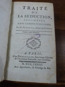 Traité de la séduction considérée dans l'ordre judiciaire.

