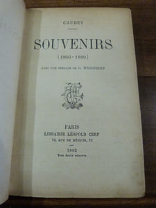 Souvenirs (1860-1889). Avec une préface de G. Wyrouboff.