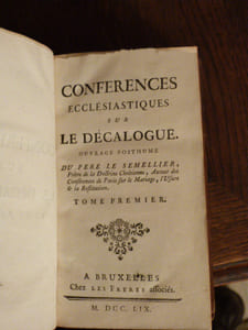 Conférences Ecclésiastiques sur le décalogue. Ouvrage posthumes.