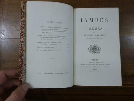 Iambes et Poëmes.. Barbier, Auguste