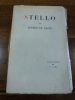 Stello.. Vigny, Alfred de. 