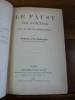 Le Faust de Goethe, essai de critique impersonnelle.. Lichtenberger, Ernest.