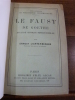 Le Faust de Goethe, essai de critique impersonnelle.. Lichtenberger, Ernest.