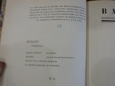Balzac, recherches sur la création intellectuelle.
