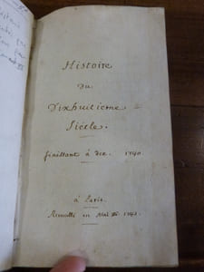 Histoire du dix-huitième siècle finissant à dec. 1740.