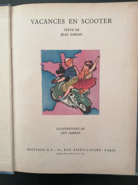 Vacances en scooter. SABRAN Jean