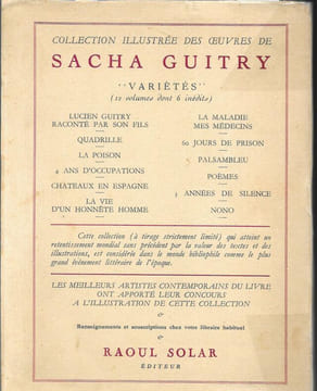 Et puis voici des vers. GUITRY Sacha