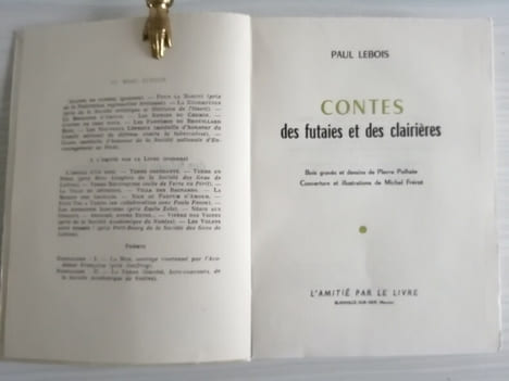 Contes des Futaies et des Clairières. LEBOIS Paul