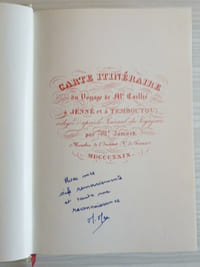 Tombouctou Ville Interdite, Journal de Voyage, 1824 - 1828