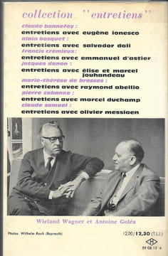 Entretiens avec Wieland Wagner. GOLEA Antoine