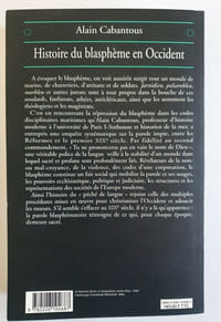Histoire du Blasphème en Occident
XVIe - XIXe siècle