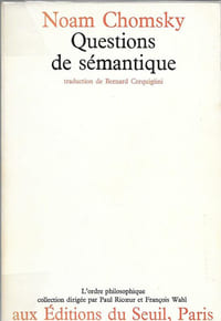Questions de sémantique
