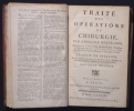 TRAITE  DES  OPERATIONS  DE CHIRURGIE. BERTRANDI Ambroise