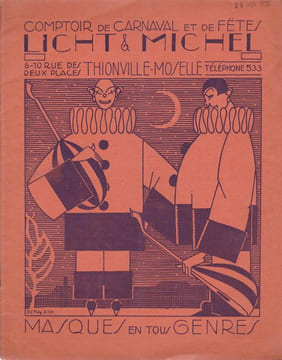 Masques en tous genres, catalogue  1928. undefined