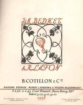 Vieux vins, Vieilles enseignes, Catalogue 1938&. Bedhet & Lafon, Cadiou, Jeannisson