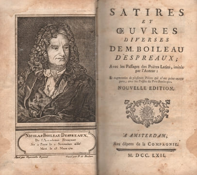 SATIRES ET OEUVRES DIVERSES, avec les passages des Poètes latins imités par l’auteur, augmentées de plusieurs pièces qui n’ont point encore paru, ...