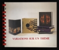 VARIATIONS SUR UN THEME,  24 reliures décorées sur un livre identique.. VAN DER VEKENE Emile