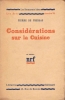CONSIDERATIONS SUR LA CUISINE.. PRESSAC Pierre de.