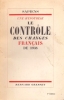 LE CONTROLE DES CHANGES FRANÇAIS DE 1938. Une hypothèse.. SAPIENS.