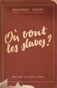 OU VONT LES SLAVES ?