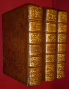 Astronomie par Jérôme Le Français (La Lande). Tables Astronomiques, calculées sur les Observations les plus nouvelles, pour servir à la troisième Edition de l'Astronomie. Troisième édition revue et augmentée (3 volumes).