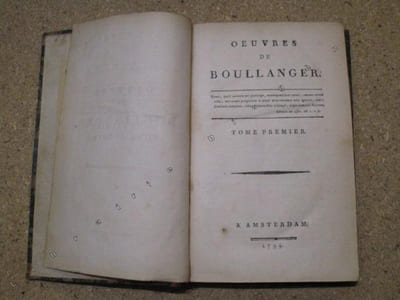 Oeuvres, tome premier : l'Antiquité dévoilée par ses usages (livres 1 à 3, manque le dernier chapitre du livre 3).