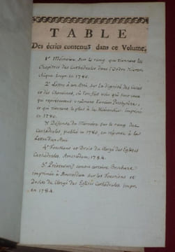 Recueil de divers écrits pour et contre les Droits des Chapitres de Cathédrale. 1. Mémoire sur le rang que tiennent les Chapitres des Cathédrales dans ...