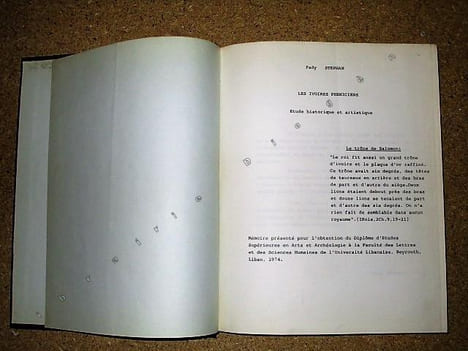 Les ivoires phéniciens : étude historique et artistique, illustrations (2 volumes).. STEPHAN Fady