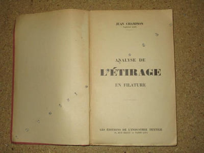 Analyse de l'étirage en filature.