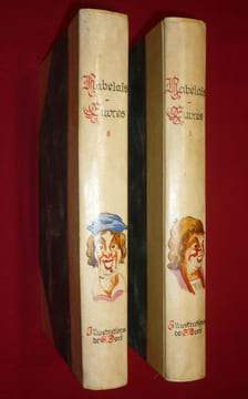 Oeuvres de Rabelais. Texte collationné sur les Editions originales avec une vie de l'auteur, des notes et un glossaire par Louis Moland. Illustrations ...