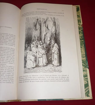 Oeuvres de Rabelais. Texte collationné sur les Editions originales avec une vie de l'auteur, des notes et un glossaire par Louis Moland. Illustrations ...