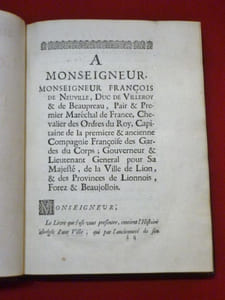 Histoire abrégée ou Eloge historique de la Ville de Lion (Lyon).