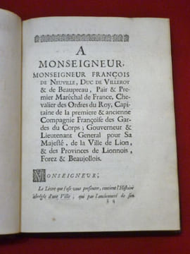 Histoire abrégée ou Eloge historique de la Ville de Lion (Lyon).. BROSSETTE, Claude.
