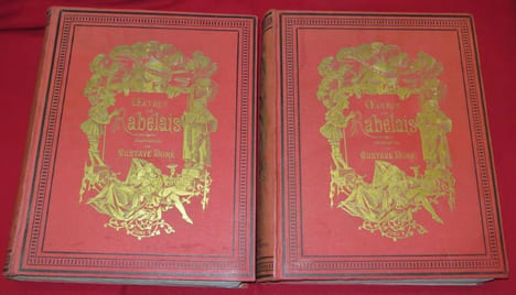 Oeuvres de Rabelais. Texte collationné sur les Editions originales avec une vie de l'auteur, des notes et un glossaire par Louis Moland. Illustrations ...