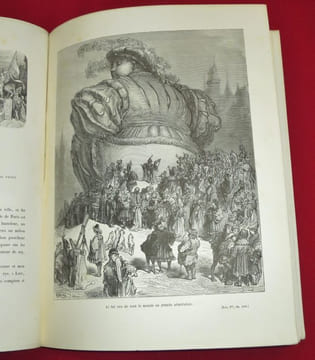 Oeuvres de Rabelais. Texte collationné sur les Editions originales avec une vie de l'auteur, des notes et un glossaire par Louis Moland. Illustrations ...