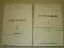 Lettres de l'Ecole, 25 (2 volumes) : la transmission (IXe congrès de l'Ecole Freudienne, Paris, du 6 au 9 juillet 1978, Maison de la Chimie).. ...