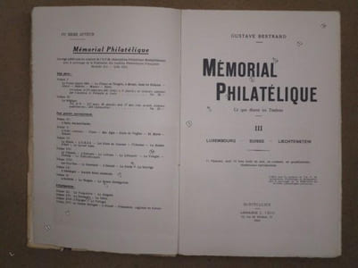 Mémorial philatélique, ce que disent les timbres, tome III : Luxembourg, Suisse, Liechtenstein.
