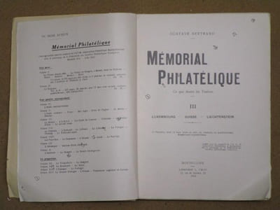 Mémorial philatélique, ce que disent les timbres, tome III : Luxembourg, Suisse, Liechtenstein.