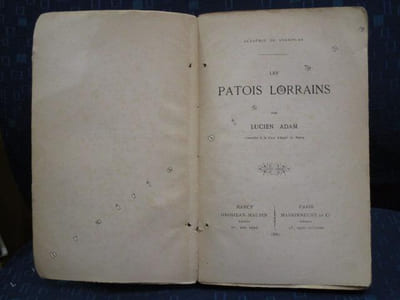 Les patois lorrains.