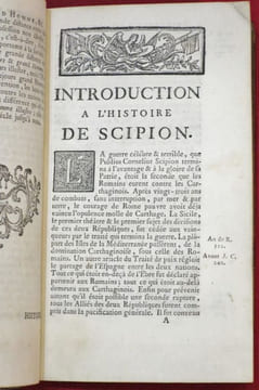 Histoire de Scipion l'Africain, Pour servir de suite aux Hommes illustres de PLUTARQUE, Avec les Observations de M. le Chevalier DE FOLARD sur la ...